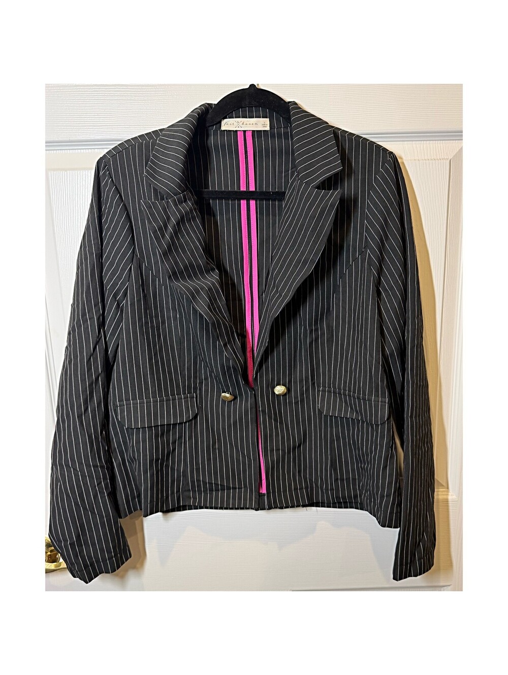 Pinstripe Blazer